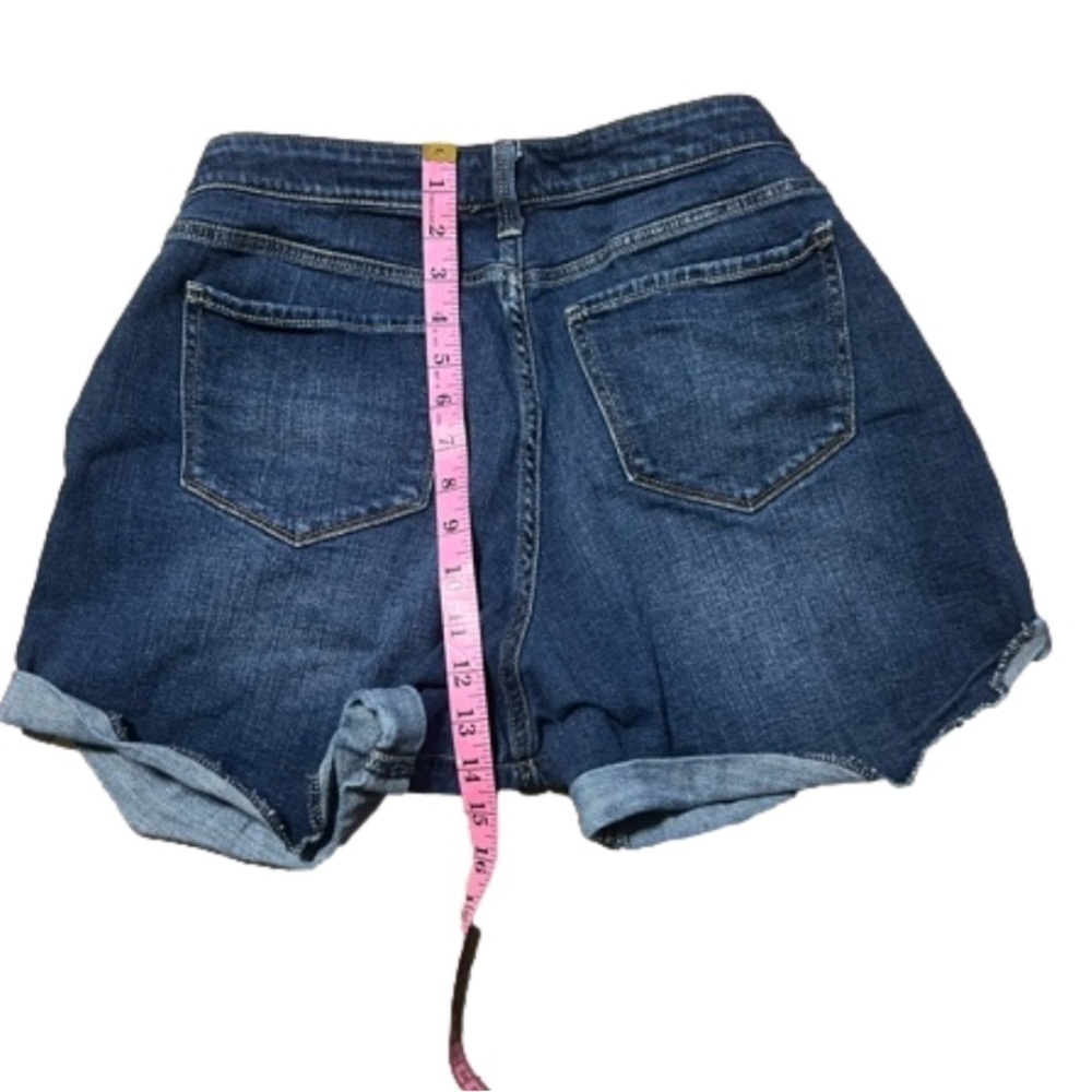 Arizona Jeans Rolled Hem Denim Blue Jean Shorts Cotton Spandex Junior Size 17 - Picture 9 of 12